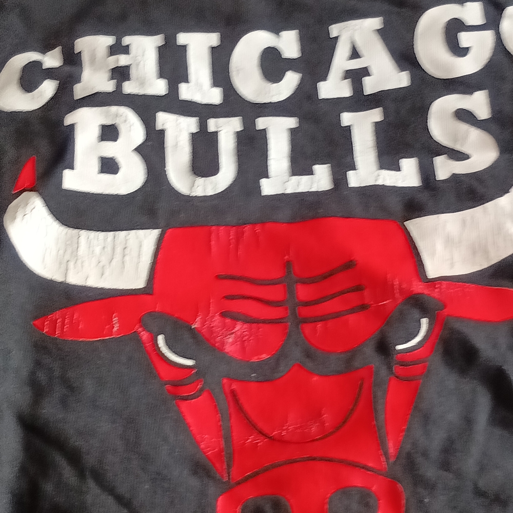 Chicago Bulls Long Sleeve Tee - Black and Red